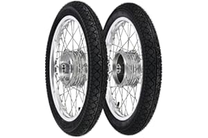 RENNER AUTOMOTIVE Set: 2 Kompletträder 1,5x16" Alufelge + Edelstahlspeichen + Reifen Heidenau K36/1