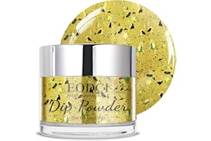 ‎EODCI EODCI Dipping Nagelpulver, Gelb Eggshell Dipping Powder Nails, Frühling French Langanhaltendes Dip Pulver Nagelkunst Starter Maniküre, Nail Puder Glitzer Powder für Nails Art DIY Salon