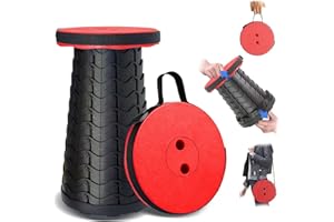 Ballsea Portable Folding Stool, Upgraded Foldable Camping Stool Retractable Collapsible Stools for Travel Camping Fishing Hiking Outdoor Indoor