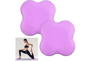 Icelsa 2 Pezzi Proteggi Ginocchia Yoga,Yoga Gomito Pad Pu Antiscivolo Cuscini per Le Ginocchia per Yoga per Proteggere Ginocchia,Gomito,Caviglia,Mano e Allenamento in Ginocchio