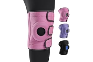 ABYON Bandaż na kolano dla kobiet, podparcie kolana z żelowymi wkładkami rzepki i sprężynami, stabilizatorami bocznymi na ból kolana, opuchliznę, rozdarcie łąkotki, zapalenie stawów, ACL, PCL, MCL