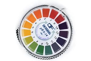 CEXUN 1 Pezzi cartine tornasole ph,PH Indicatore,cartine tornasole,test ph,intervallo di misurazione 0-14,Ottimo per testare molte solite sostanze quotidiane-5m