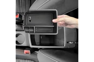 BSTW Compatibile con Kia Stonic 2018-2025 & Kia Rio YB 2017-2025 Vano Portaoggetti per Bracciolo, Contenitore per Centrale Organizer Scatola di Immagazzinaggio Accessori Kia Stonic 2025 (Nero)