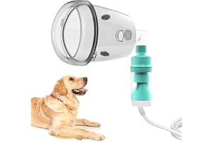 ICARE-PET Taza nebulizadora tumbada y mascarilla inhaladora para Gatos y Perros pequeños, mascarilla de oxígeno para Mascotas (L - Perros Grandes)