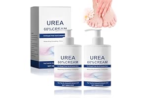 BYHSOEP 2PCS Crema Urea 60%, Crema para Pies, Crema Pies Secos Agrietados, Reparación hidratante, para piel seca y agrietada (Blanco-2, 1)