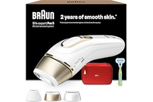 Braun Epilateur Lumiere Pulsee Silk·expert Pro 5 PL5262, Epilation Semi-Définitive, Alternative Au Laser, Résultats En 2 Séances, Rasoir Venus, 3 Têtes Pour Epiler Jambes, Visage, Maillot Et Plus