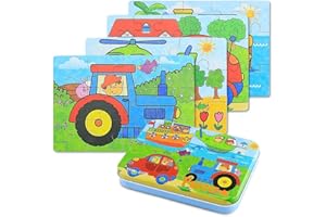 BBLIKE Puzzle dla dzieci, 64 sztuki, puzzle dla dzieci w wieku od 3 lat i starszych (ruch uliczny)