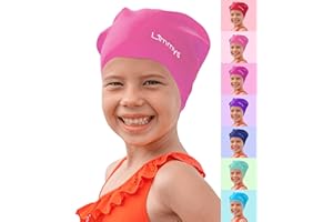 Limmys Kids Czepek na Basen – 100% Silikonowy Czepek na Długie Włosy dla Dzieci – Najwyższej Jakości, Rozciągliwy i Wygodny Czepek do Pływania dla Dzieci – Dostępny w Atrakcyjnych Kolorach