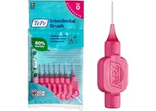 TePe Interdental Brush, Original, Pink, 0.4mm/ISO 0, 8pcs, Plaque Removal, efficient Clean Between Teeth, Tooth Floss, for Na