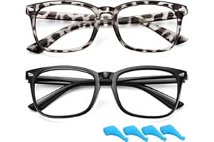 WOWSUN Kinder Brille mit blauem Licht, klare Linse für Jungen und Mädchen, Computerbrille, Anti-Augenanstrengung, nicht verschreibungspflichtig, falscher Brillenrahmen