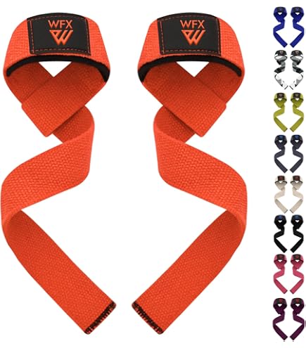 KunaiGrip Anime - Cinghie da polso imbottite per sollevamento pesi, bodybuilding, allenamenti in palestra, powerlifting, stacchi da terra e fitness (cotone morbido, 59,7 cm, 1 paio
