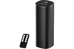 Vairtinary 1800W Heizlüfter Energiesparend mit Fernbedienung,41 CM PTC Keramik Heizlüfter Leise,70°Oszillierend Elektroheizung,12h-Timer & Überhitzungsschutz,für Schlafzimmer, Zuhause