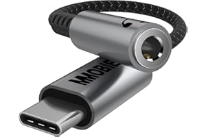 ‎MMOBIEL MMOBIEL USB-C na 3,5mm TRRS Gniazdo Słuchawkowe Jack-16Bit / 48Khz-USB-C na AUX Przewód Adaptera Kompatybilny z Samsung Galaxy S25/S24, iPad, MacBook, iPhone 17 16 15, Pixel 8 i Nie Tylko - Aluminium