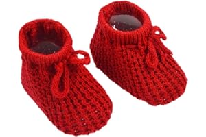 MANSURI Baby Boys Girls 1 Pair Knitted Booties Mesh Baby Booties 0-3 Months S401