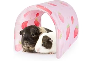 Hedgeink Meerschweinchen Tunnel Waschbares Kaninchen Zubehör und Versteck Kleintier Spielzeug Hamsterhaus für Chinchilla Frettchen Kaninchen Kleintiere