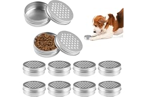 Xyvor 10 Piezas Tarro De Entrenamiento De Aroma De Perro De Aluminio, Recipientes De Trabajo Para Nariz De Perro 68 X 25 Mm, Portabilidad Poroso Caja De Entrenamiento con Aroma para Perros De 60 Ml