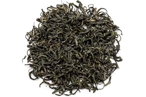 Oriarm Hojas dispersas de té verde de Qingdao Laoshan - Té chino natural cosecha fresca - Bolsa de cremallera reeditable de 100g
