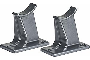 "Valdern" 65 mm Altezza – Coppia di piedini universali tradizionali per radiatore, disponibili in bianco, nero, grigio antracite (grigio)