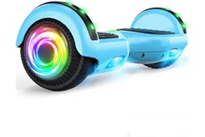 SISIGAD Hoverboard Self Balancing Scooter 6.5" Two-Wheel Self Balancing Hoverboard with Bluetooth Speaker and LED Lights Electric Scooter for Adult Kids Gift