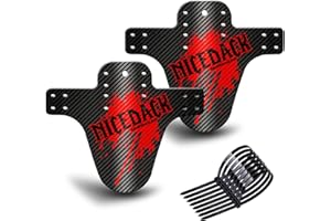 NICEDACK Mud Guard, 2Pcs MTB Bicycle Mudguards for 26" 650B 27.5" 29" MTB Mountain Bike Rear and Front Mudguard Fender