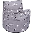 Ready Steady Bed Kids Toddler Armchair | Comfy Children Furniture | Soft Child Safe Seat Playroom Sofa | Ergonomically Designed Bean Bag Chair (Shooting Stars)