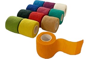 TB CARE TB-Bandage® Selbstklebender Verband für Hunde und Haustiere, Kohäsive und elastische Fixierbinde, 12, Haftbandage [12er Pack], Bandage für Verstauchungen und Prellungen, 5cm * 4,5m
