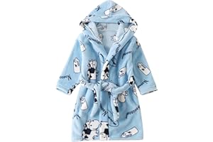 LJHH Accappatoio e Vestaglie Morbido Bambine Ragazze Accappatoio Bambino 12 Mesi - 6 Anni Accappatoio Bambina Bambino Cappuccio Vestaglia Accappatoi per Bambini Ragazzi Pigiami Regali