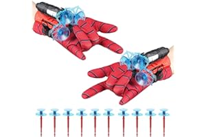 FCXQG 2Set Kompatibel Mit Spiderman Handschuhe Netzwerfer Handschuhe Spinnennetz Spinnennetz Werfer Handschuhe Kinder Web Shooter Netz Shooter Netzwerfer Handschuhe Spinnennetz Handschuhe Netzschießer
