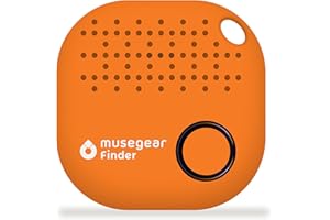musegear Schlüsselfinder mit Bluetooth App aus Deutschland I Maximaler Datenschutz I orange 1er Pack I Für iOS & Android I Schlüssel Finden