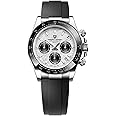 Pagani Design Men's Quartz Watch Sapphire Glass Chronograph Stainless Steel Waterproof Luminous Japanese Movement