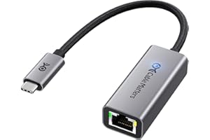 Cable Matters Adaptador USB C Ethernet de 5 Gb, velocidad de red de 5 Gigabits, adaptador USBC a Ethernet compatible con USB4, Thunderbolt 4/5, Plug & Play para MacBook, portátiles y dispositivos USBC