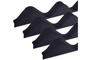 MOLAN 4 x Black Corrugated Sheet Foam Filler Eaves Purlin Roof Closure