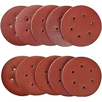 Sruhrak Schuurpapier, 100 stuks, 150 mm, korrelgrootte 120, zonder gat, klittenband, voor excentrische schuurmachine