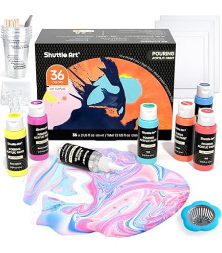 Kit Accessoires Pour Peinture Fluide – Buses En Acier Inoxydable Et Pailles Pour Techniques De Pouring Acrylique