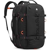 Tolaccea Travel Backpack 40L-50L Airplane Cabin, Large Backpack for PC 16" | RPET Material, Expandable 40-50L, Portable Compa