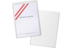 Durable Funda protectora y de identificación (para documentos DIN A7, 74 x 105 mm) 10 piezas, transparente, 213419