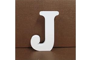 Gspirit Decorativo De Madera Letras, Pared Letras 26 Letras Madera Alfabeto para Niños Bebé Nombre Cumpleaños Fiesta Boda Casa Decoración (J)