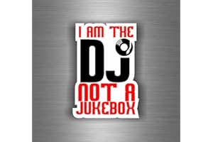 AKACHAFACTORY Self-Adhesive Sticker Motorcycle Car Biker Not Jukebox DJ Official Music Platinum