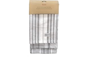 Dexam Love Colour Set of 3 Extra Large Tea Towels, Slate Grey, One Size