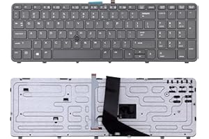 SUNMALL Replacement Keyboard Compatible with HP ZBook 15 G1 ZBook 15 G2 ZBook 17 G1 ZBook 17 G2 with Pointer and Backlight