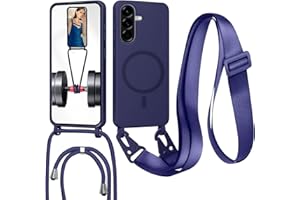 GoodcAcy Handykette Hülle für Samsung Galaxy A26 mit Band Halsband Lanyard (abnehmbar) Handyhülle, Kordel zum Umhängen,Magnetisch Stoßfest Silikonhülle Wireless Charging kompatibel,blau