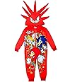 Sonic The Hedgehog, Boys or Girls Hooded Onesie, All in One Pyjamas, Age 4-14 Years