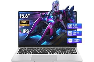 Ekonavi Ordenador Portátil de 15,6 Pulgadas, Celeron N4000 Portátil 8 GB de RAM LPDDR4 y 256 GB de SSD Win11 Pro Laptop, con Pantalla IPS de 1920 x 1080, Bluetooth 4.2, WiFi 5 y USB 3.0