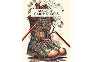 Magical Fairy Homes : An Adult Coloring Book of 50 Majestically Black Line Images of Fairytale Architecture
