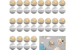 50 Stück Mellbree Metallplättchen Selbstklebend für Tonie, Starke Magnetkraft für sicheren Halt, ideal zur Kinderzimmer-Deko und Tonie Figuren-Aufbewahrung（20mm Durchmesser, 0.4mm Dicke）