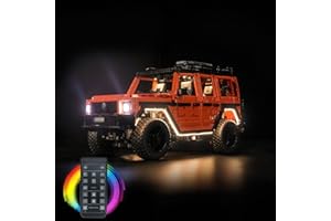 BRICKBLING Zestaw oświetlenia do Lego 42177 Technic Mercedes-Benz G 500 Professional Line z pilotem zdalnego sterowania (bez modelu)