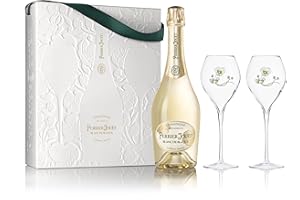 PERRIER JOUET Perrier-Jouët Blanc de Blancs Champagne, 75 cl with 2 Flutes, white
