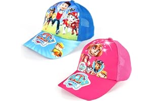 ZAZOOT Gorras de Béisbol, 2pcs Basecap Gorra de Béisbol, Gorra Patrulla Canina, Gorra de Verano, Gorra Patrol, Gorra Infantil, Gorra Infantil de La Patrulla, Gorra Ajustable, Regalo para Niños