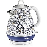 Ariete Capri Elektrikli Su Isıtıcı 1,7 Litre Kettle 2869/0C - Paslanmaz &Ccedil;elik G&ouml;vde, Handmade Decoration, 2000 Watt, Otomatik