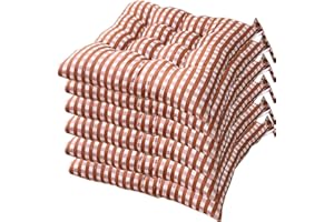 AGDLLYD Set de 4 Cojines de Asiento cojín de Silla 40x40x7cm para Interior y Exterior - Modelo 2019 - Muchos Colores - Acolchado Grueso/cojín de Suelo